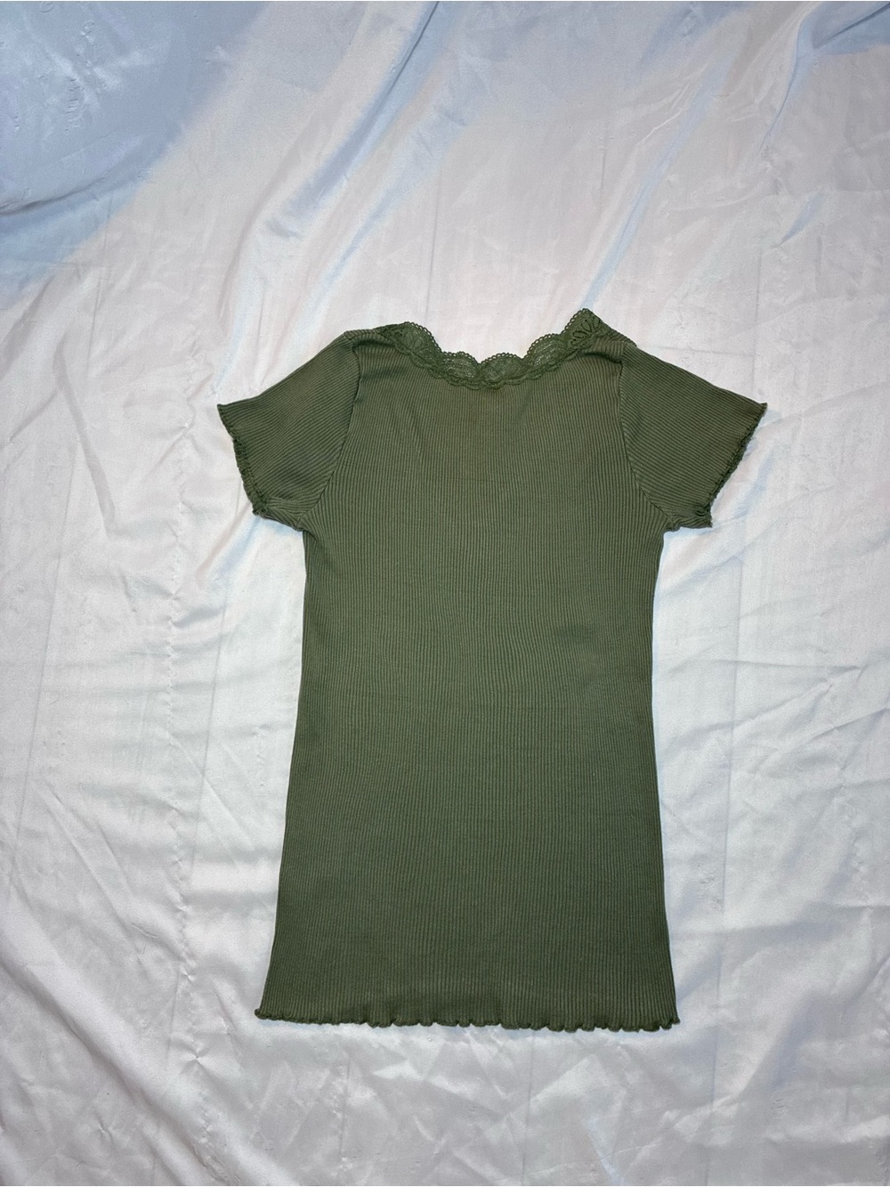 Merona Lace Ribbed Top - Picture 6 of 7